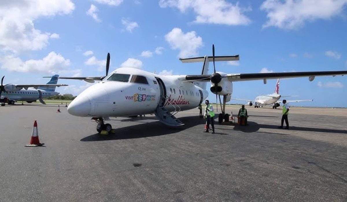 މޯލްޑިވިއަންގެ ފްލައިޓެއް ކޫއްޑޫ އެއާޕޯޓުގައި----